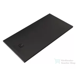   Kludi TERRA 140x70 cm-es RAKSOLID zuhanytálca szifon nélkül, matt fekete 08DW0139