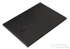 Kludi TERRA 70x100 cm-es RAKSOLID zuhanytálca szifon nélkül, matt fekete 08DW0339