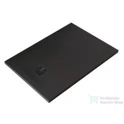   Kludi TERRA 70x100 cm-es RAKSOLID zuhanytálca szifon nélkül, matt fekete 08DW0339