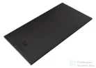 Kludi TERRA 160x80 cm-es RAKSOLID zuhanytálca szifon nélkül, matt fekete 08DW0539