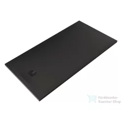   Kludi TERRA 160x80 cm-es RAKSOLID zuhanytálca szifon nélkül, matt fekete 08DW0539