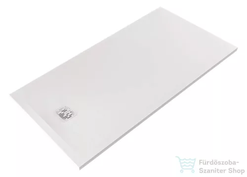Kludi TERRA 160x80 cm-es RAKSOLID zuhanytálca szifon nélkül, matt fehér 08DW0553