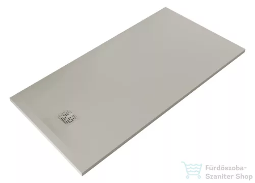 Kludi TERRA 160x80 cm-es RAKSOLID zuhanytálca szifon nélkül, matt világosszürke 08DW05O2