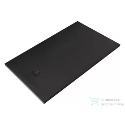   Kludi TERRA 140x80 cm-es RAKSOLID zuhanytálca szifon nélkül, matt fekete 08DW0639