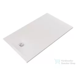   Kludi TERRA 140x80 cm-es RAKSOLID zuhanytálca szifon nélkül, matt fehér 08DW0653