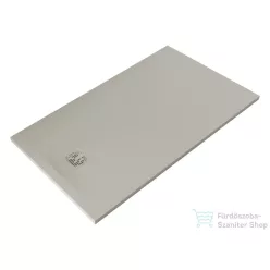   Kludi TERRA 140x80 cm-es RAKSOLID zuhanytálca szifon nélkül, matt világosszürke 08DW06O2
