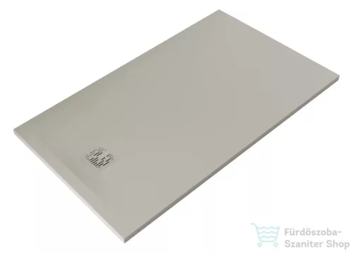 Kludi TERRA 140x80 cm-es RAKSOLID zuhanytálca szifon nélkül, matt világosszürke 08DW06O2