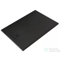   Kludi TERRA 120x80 cm-es RAKSOLID zuhanytálca szifon nélkül, matt fekete 08DW0739