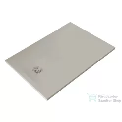   Kludi TERRA 120x80 cm-es RAKSOLID zuhanytálca szifon nélkül, matt világosszürke 08DW07O2