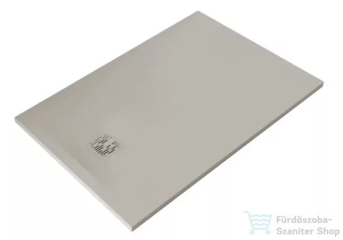 Kludi TERRA 120x80 cm-es RAKSOLID zuhanytálca szifon nélkül, matt világosszürke 08DW07O2