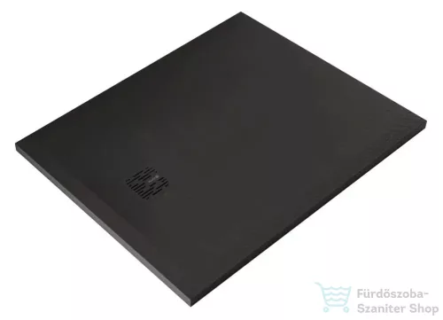 Kludi TERRA 100x80 cm-es RAKSOLID zuhanytálca szifon nélkül, matt fekete 08DW0839