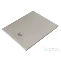   Kludi TERRA 100x80 cm-es RAKSOLID zuhanytálca szifon nélkül, matt világosszürke 08DW08O2