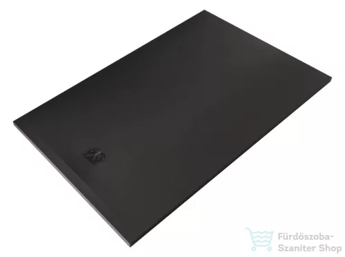 Kludi TERRA 100x160 cm-es RAKSOLID zuhanytálca szifon nélkül, matt fekete 08DW1539
