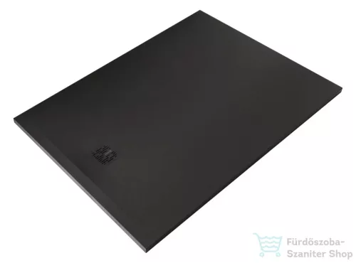 Kludi TERRA 100x140 cm-es RAKSOLID zuhanytálca szifon nélkül, matt fekete 08DW1639