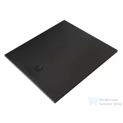   Kludi TERRA 100x120 cm-es RAKSOLID zuhanytálca szifon nélkül, matt fekete 08DW1739