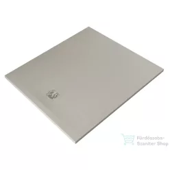   Kludi TERRA 100x120 cm-es RAKSOLID zuhanytálca szifon nélkül, matt világosszürke 08DW17O2