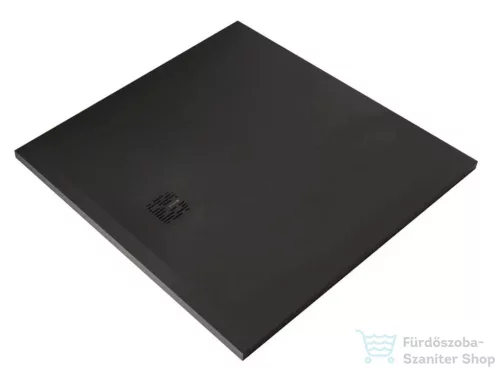 Kludi TERRA 100x100 cm-es RAKSOLID zuhanytálca szifon nélkül, matt fekete 08DW1839