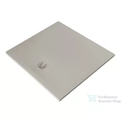   Kludi TERRA 100x100 cm-es RAKSOLID zuhanytálca szifon nélkül, matt világosszürke 08DW18O2