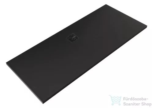 Kludi TERRA 170x70 cm-es RAKSOLID zuhanytálca szifon nélkül, matt fekete 08DW1939