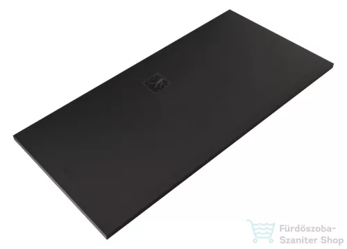 Kludi TERRA 170x80 cm-es RAKSOLID zuhanytálca szifon nélkül, matt fekete 08DW2039
