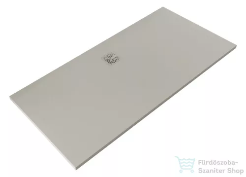 Kludi TERRA 170x80 cm-es RAKSOLID zuhanytálca szifon nélkül, matt világosszürke 08DW20O2