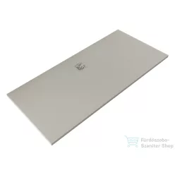   Kludi TERRA 180x80 cm-es RAKSOLID zuhanytálca szifon nélkül, matt világosszürke 08DW21O2