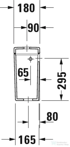Duravit STARCK 3 monoblokkos wc tartály Wondergliss bevonattal,6/3L,oldalsó vízbekötés jobbra,vagy balra 09200000051