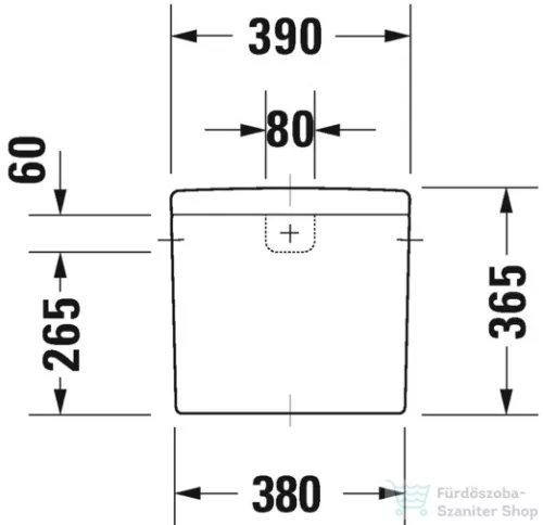 Duravit STARCK 3 monoblokkos wc tartály 6/3L,oldalsó vízbekötés jobbra,vagy balra 0920000005