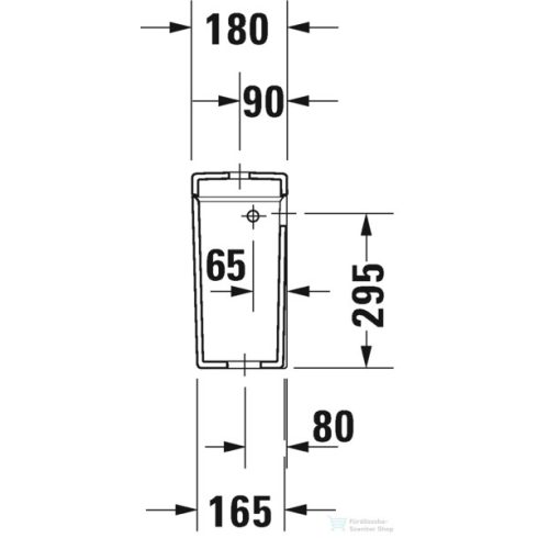 Duravit STARCK 3 monoblokkos wc tartály Wondergliss bevonattal,4,5/3L,oldalsó vízbekötés jobbra,vagy balra 09200000851