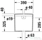 Duravit STARCK 3 monoblokkos wc tartály Wondergliss bevonattal,4,5/3L,oldalsó vízbekötés jobbra,vagy balra 09200000851