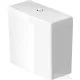Duravit STARCK 3 monoblokkos wc tartály Wondergliss bevonattal,6/3L,vízbekötés balra alul,09201000051