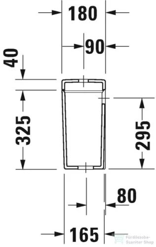 Duravit STARCK 3 monoblokkos wc tartály 4,5/3L,vízbekötés balra alul,0920100085