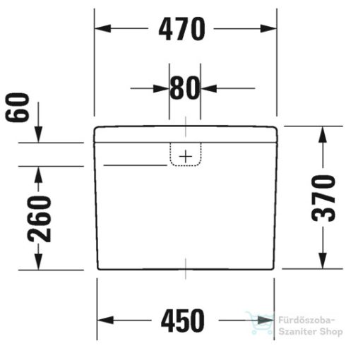 Duravit STARCK 3 monoblokkos wc tartály 6/3L,vízbekötés balra alul,Wondergliss bevonattal,09281000051