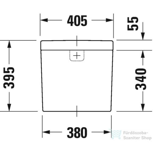 Duravit DARLING NEW monoblokkos wc tartály 6/3L,vízbekötés alul balra,0931100005