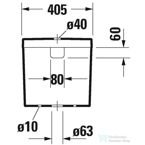 Duravit DARLING NEW monoblokkos wc tartály 6/3L,vízbekötés alul balra,0931100005