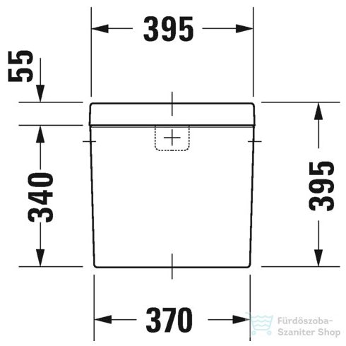 Duravit HAPPY D.2 monoblokkos wc tartály,oldalsó vízbekötés jobbra,vagy balra 0934000085