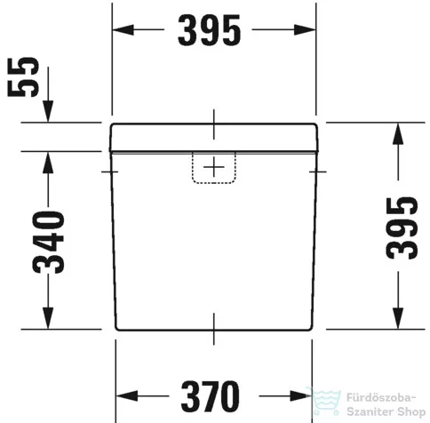 Duravit HAPPY D.2 monoblokkos wc tartály,oldalsó vízbekötés jobbra,vagy balra 0934000085