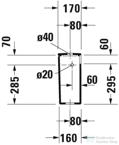 Duravit Durastyle monoblokkos wc-hez tartály, oldalsó vízbekötés,Wondergliss bevonattal,09350000051