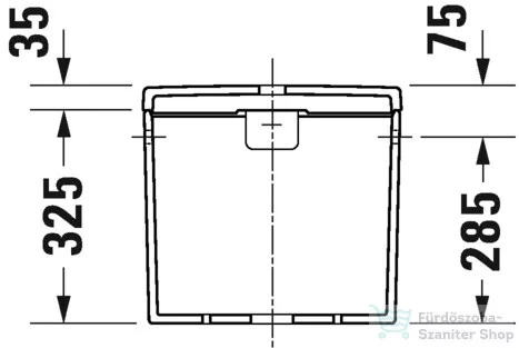 Duravit D-NEO öblítőtartály,6/3 L,jobb,vagy bal oldali bekötéssel,Wondergliss bevonattal, fehér 09440000051