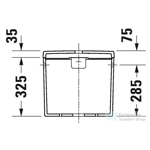 Duravit D-NEO öblítőtartály,6/3 L,jobb,vagy bal oldali bekötéssel, fehér 0944000005