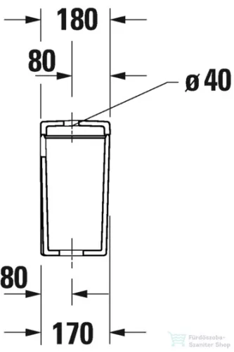 Duravit D-NEO öblítőtartály,4,5/3 L,bal alsó bekötéssel,Wondergliss bevonattal fehér 09441000851