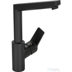   Hansa Hansatwist mosdó csaptelep leeresztő nélkül,matt fekete 0955220333