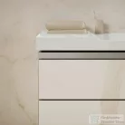 Duravit AURENA 80x50 cm kerámia mosdópult mosdóval, Durashield bevonattal, bal oldali pulttal, fényes fehér 099380AA00