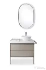 Duravit AURENA 80x50 cm kerámia mosdópult mosdóval, Durashield bevonattal, bal oldali pulttal, fényes fehér 099380AA00