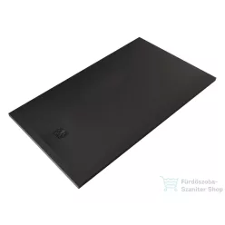   Kludi TERRA 160x90 cm-es RAKSOLID zuhanytálca szifon nélkül, matt fekete 09DW0539