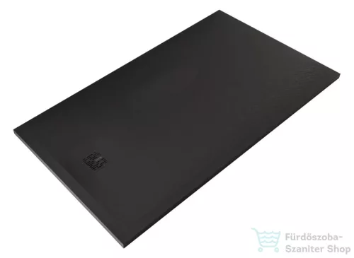 Kludi TERRA 160x90 cm-es RAKSOLID zuhanytálca szifon nélkül, matt fekete 09DW0539