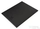 Kludi TERRA 120x90 cm-es RAKSOLID zuhanytálca szifon nélkül, matt fekete 09DW0739