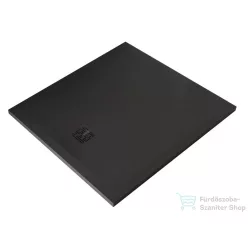   Kludi TERRA 100x90 cm-es RAKSOLID zuhanytálca szifon nélkül, matt fekete 09DW0839