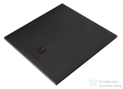 Kludi TERRA 100x90 cm-es RAKSOLID zuhanytálca szifon nélkül, matt fekete 09DW0839