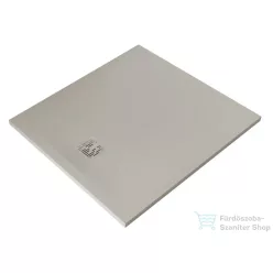   Kludi TERRA 100x90 cm-es RAKSOLID zuhanytálca szifon nélkül, matt világosszürke 09DW08O2